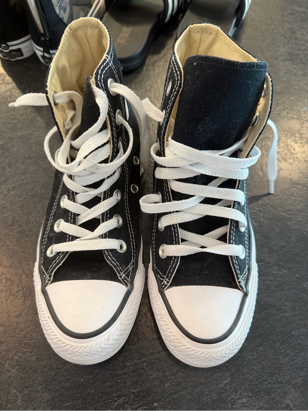 Converse chuck Taylor Black and White High-Top Canvas Sneakers